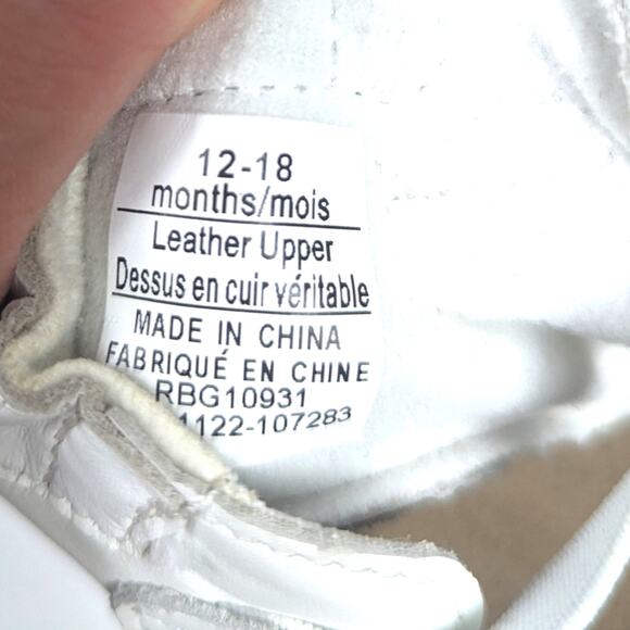 Robeez Baby Slip On Shoes Sz 12-18m (3) Bare Foot Leather - Picture 4 of 4